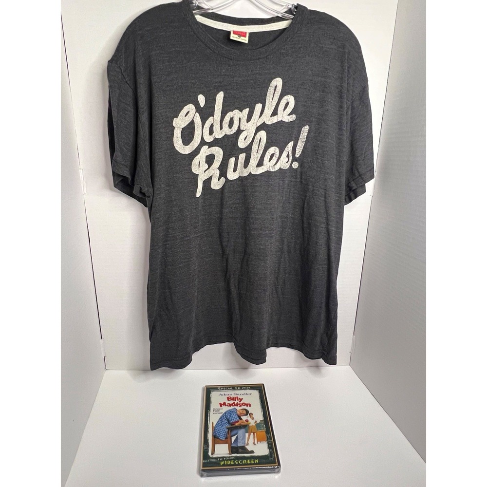 Vintage Billy Madison O'Doyle Rules! Gray T-Shirt Men's XL Plus Sealed DVD